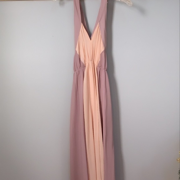 Blush & Lavendar Breathtaking Detailed Maxi Dress - Picture 5 of 13